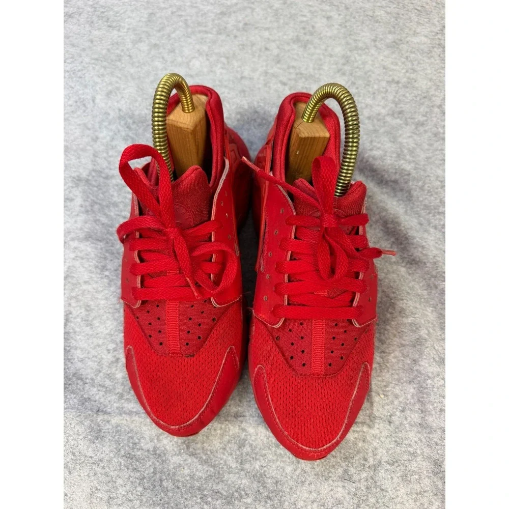 Nike Huarache Run Low Triple Red Youth Size 7 - Picture 3 of 10